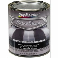 Best Sale 🥰 Dupli-Color Paint Shop Finish System Base 🧥 Coat Matte Clear 🧥 Coat Quart 32 OZ BSP307 ✨