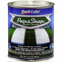 Best Sale 😍 Dupli-Color Paint Shop Finish System Base 🧥 Coat Dark Emerald Green (Metallic) Quart 32 OZ BSP209 🎉